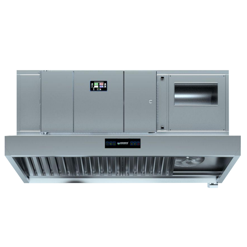 Mechanical Electrostatic Photolysis Composite Exhaust Hood Kitchen Fume Purifier All-in-One Machine