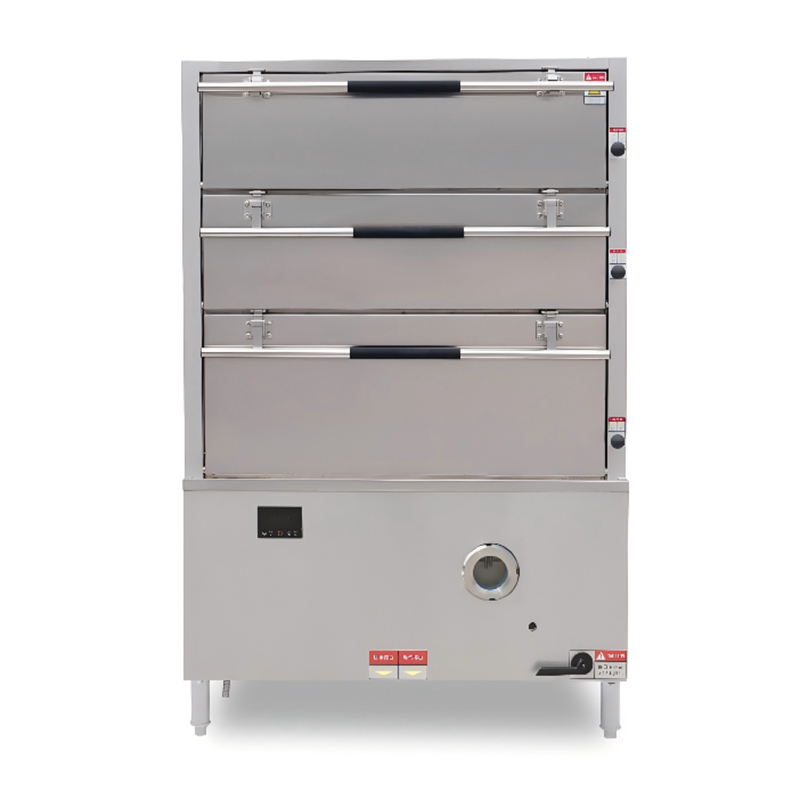 Fully Premixed Commercial 3-Door Seafood Steamer Cabinet