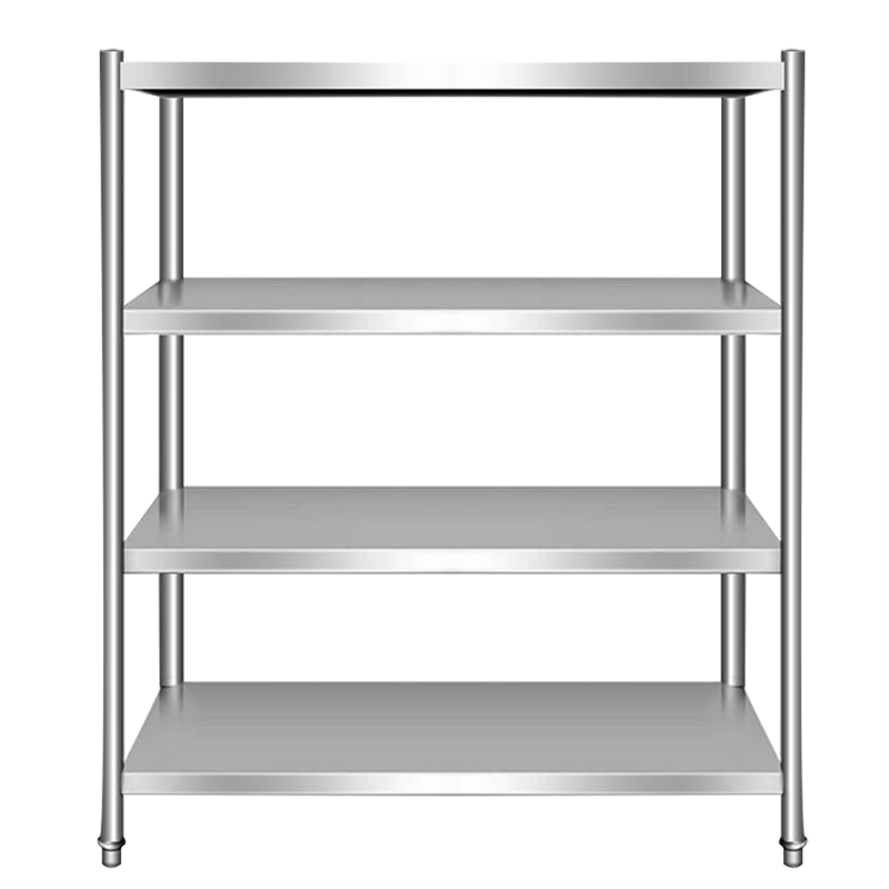 Commercial 4-Tier Flat Shelf Rack