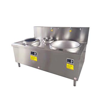 Double-Head Small-Large Induction Wok