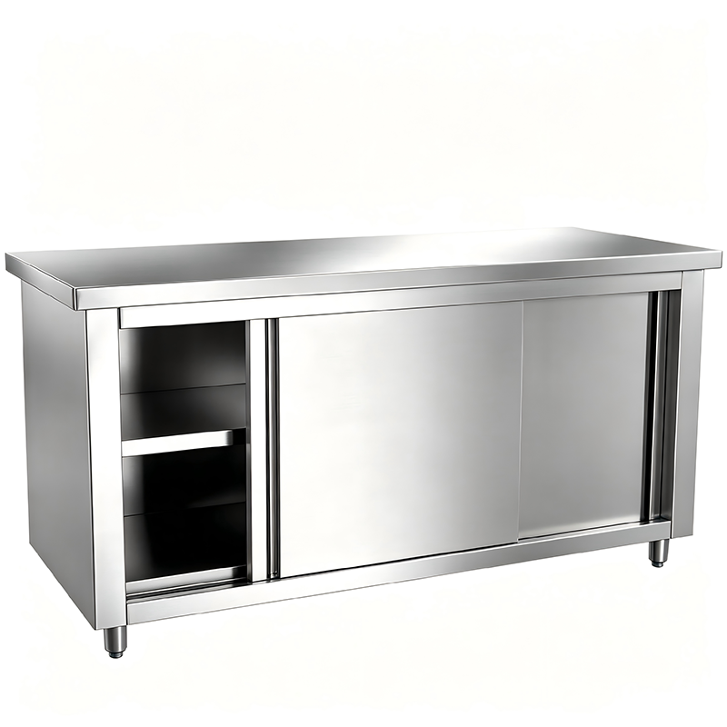 Commercial kitchen single and double worktops
