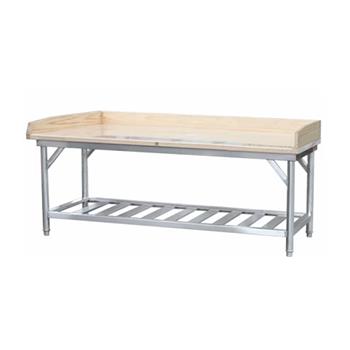 Wooden Surface Grid Work Table