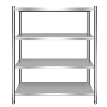 Commercial 4-Tier Flat Shelf Rack