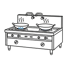 Gas Stove Equipment Area