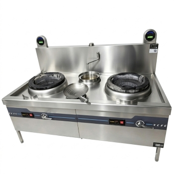 Fully Premixed Double-Burner Single-Tail Chinese Gas Wok Range