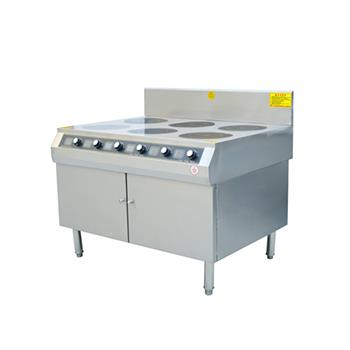Six-Burner Cabinet Induction Cooktop