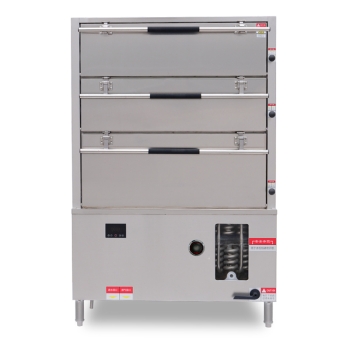 Left Rice Steamer / Right 3-Door Steamer Cabinet Combo
