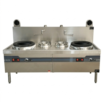 Fully Premixed Double-Burner Single-Tail Chinese Gas Wok Range