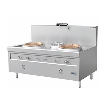 American Double-Wok Single-Warm Stir-Fry Stove